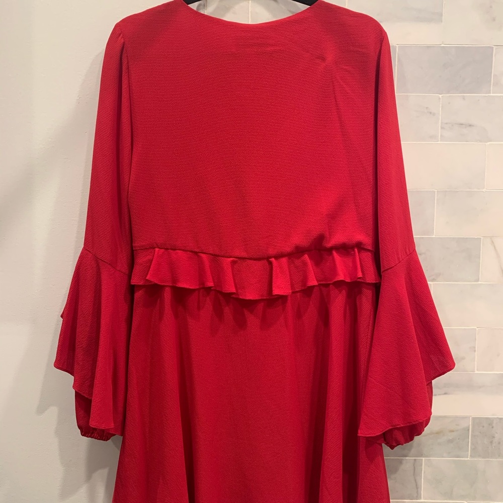 Highline Collective Ruffle Red Dress - Picture 4 of 5
